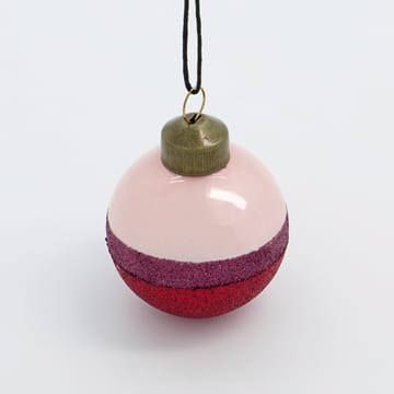 Stripe bauble Ø5 cm - 粉色-红色 - House Doctor