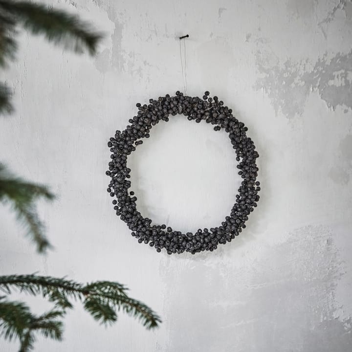 Winter wreath Ø23 cm - Black - House Doctor