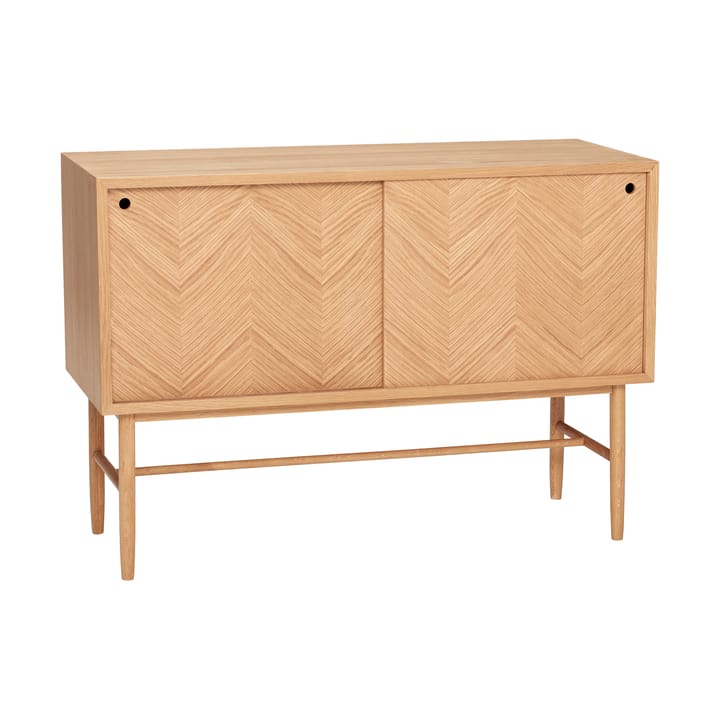 Herringbone dresser with sliding doors - 自然木色 - Hübsch