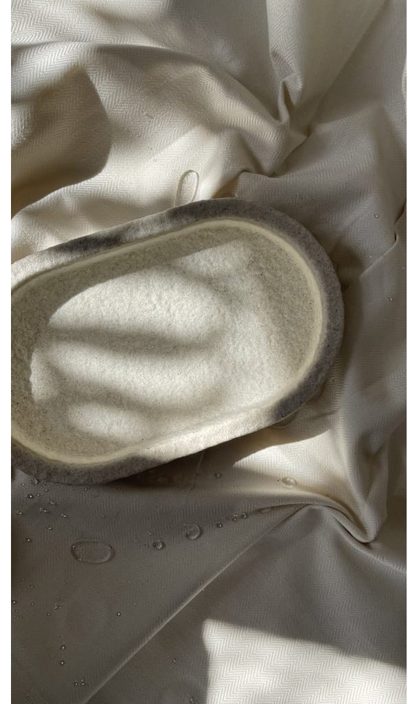 Humdakin Sandstone oval 托盘 15x25 cm - 原色/自然色 - Humdakin