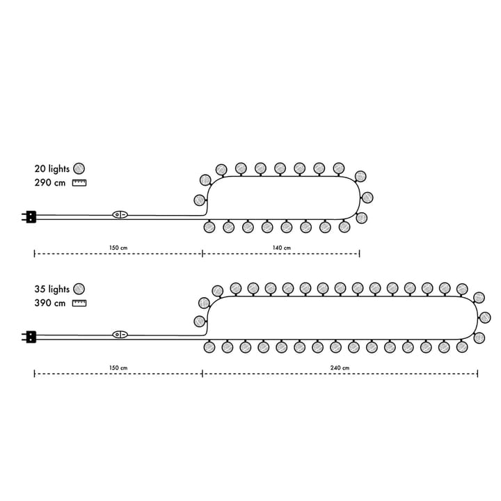 Irislights Graphic Grey - 20 balls - Irislights