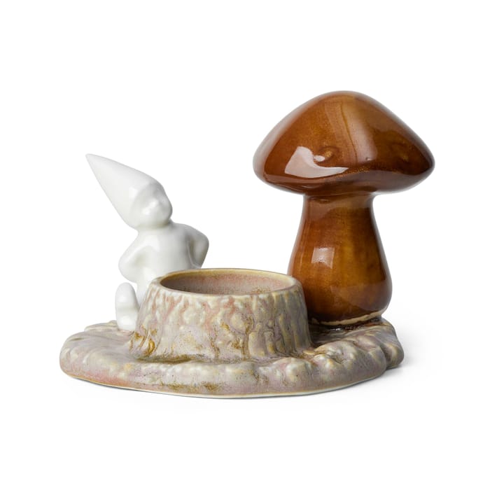 Christmas Tales tea light holder mushroom - 白色 - Kähler