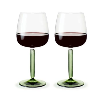 Hammershøi red 红酒杯 49 cl 两件套装 - Clear-绿色 - Kähler