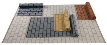 Brick hallway 桌布（runner） - 蓝色, 80x250 cm - Kateha