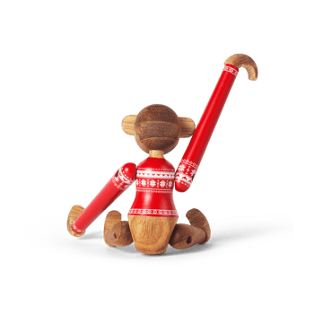 Kay Bojesen monkey mini Christmas Jumper 2024 - Teak-Limba - Kay Bojesen Denmark