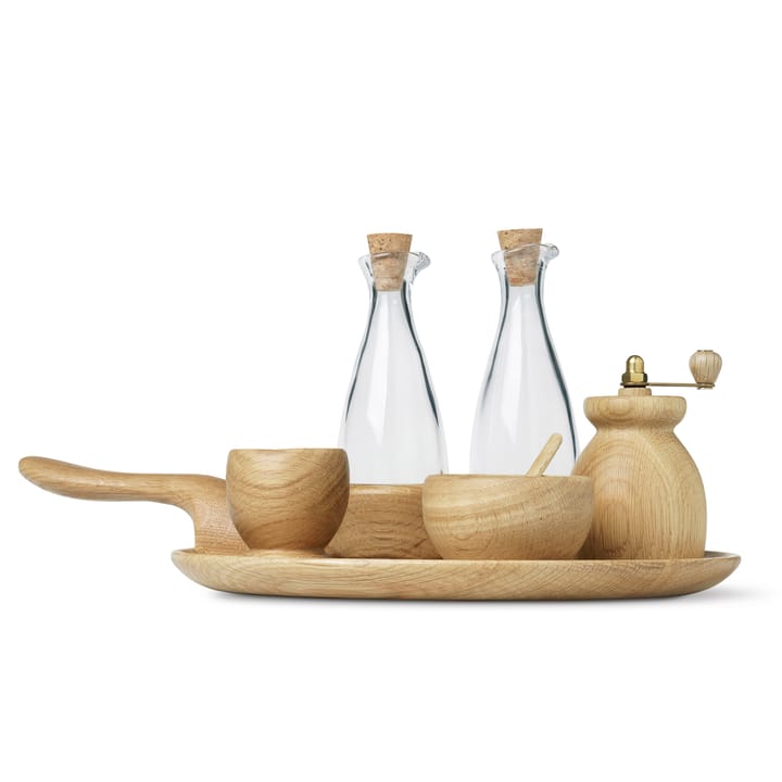 Kay Bojesen salt dish with spoon, Oak Kay Bojesen Denmark