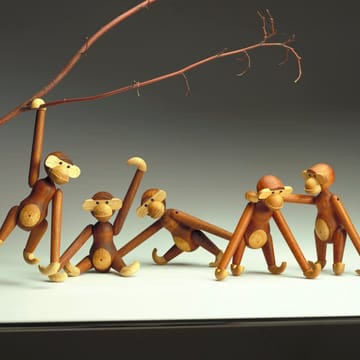 Kay Bojesen wooden monkey small - teak-limba wood 20 cm - Kay Bojesen Denmark