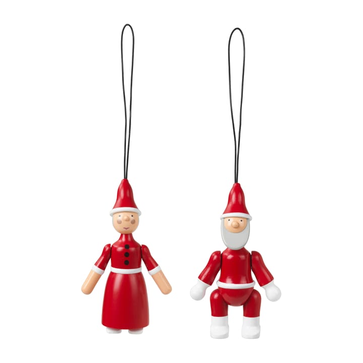 Santa 和 Mrs Claus 10 cm - 红色 - Kay Bojesen Denmark