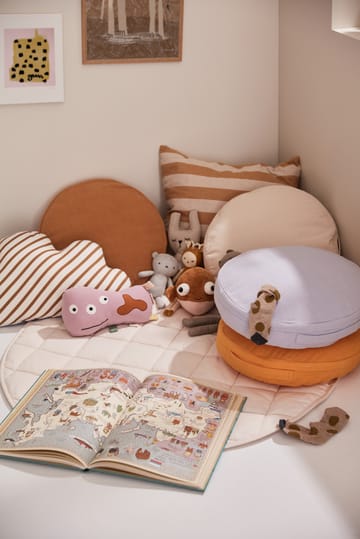 Kid's Base floor cushion 40x40 cm - Natural 白色 - Kid's Concept