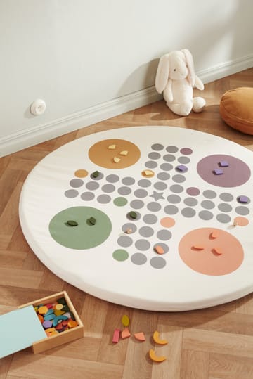 Kid's Base play mat Ludo Ø110 cm - 白色 - Kid's Concept