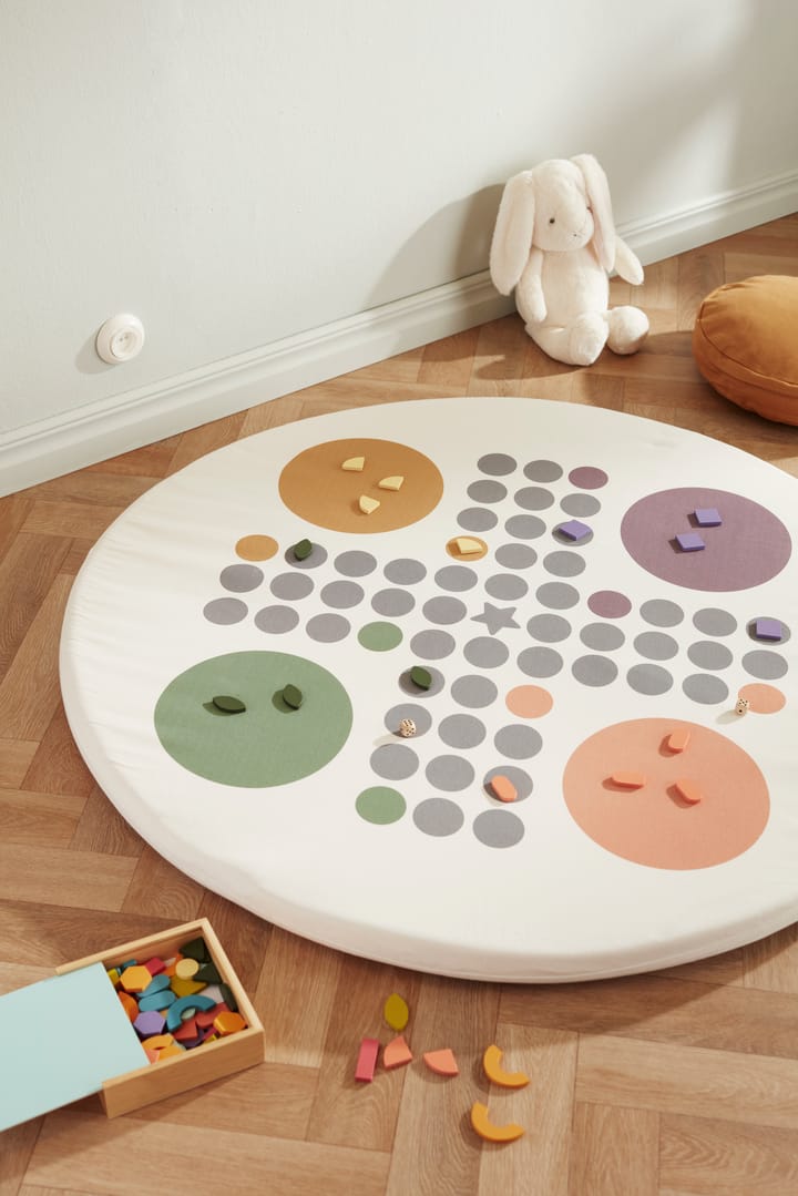 Kid's Base play mat Ludo Ø110 cm, 白色 Kid's Concept