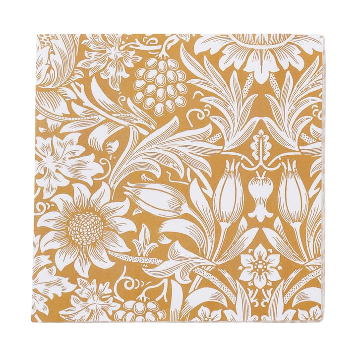 Sunflower 餐巾纸 33x33 cm 20-pack - Golden - Klippan Yllefabrik