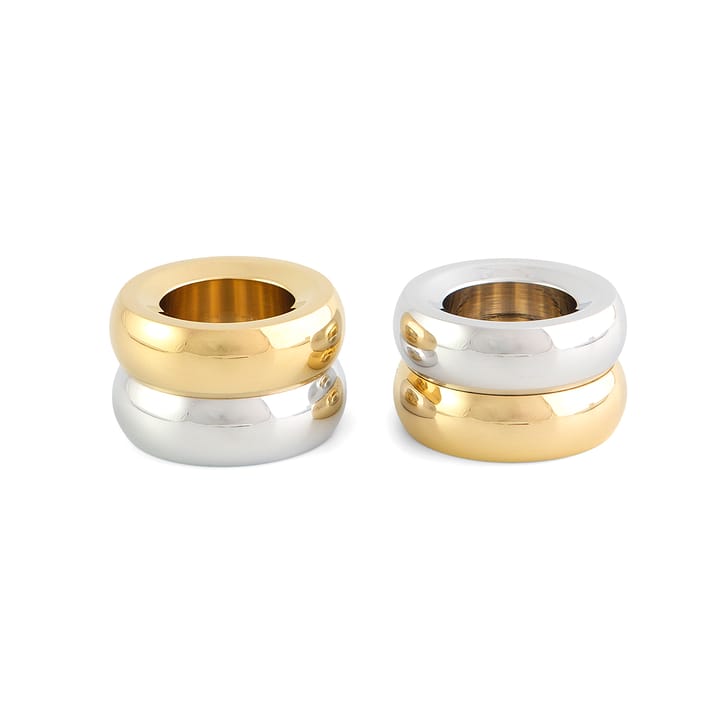 Marriage Duo 烛台 2 pieces - brass-银色 - KLONG