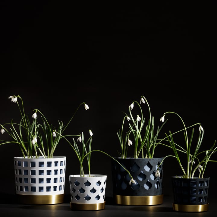 Trio Pot square flower pot - 米色, small - KLONG