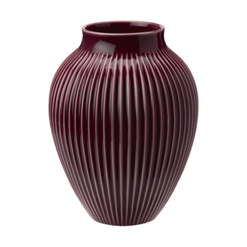 Knabstrup 花瓶 ribbed 20 cm - Berry - Knabstrup Keramik