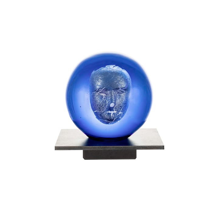 BV Headman glass sculpture - 蓝色 - Kosta Boda