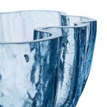 Crackle 碗 10,5 cm - Circular glass (Blue) - Kosta Boda