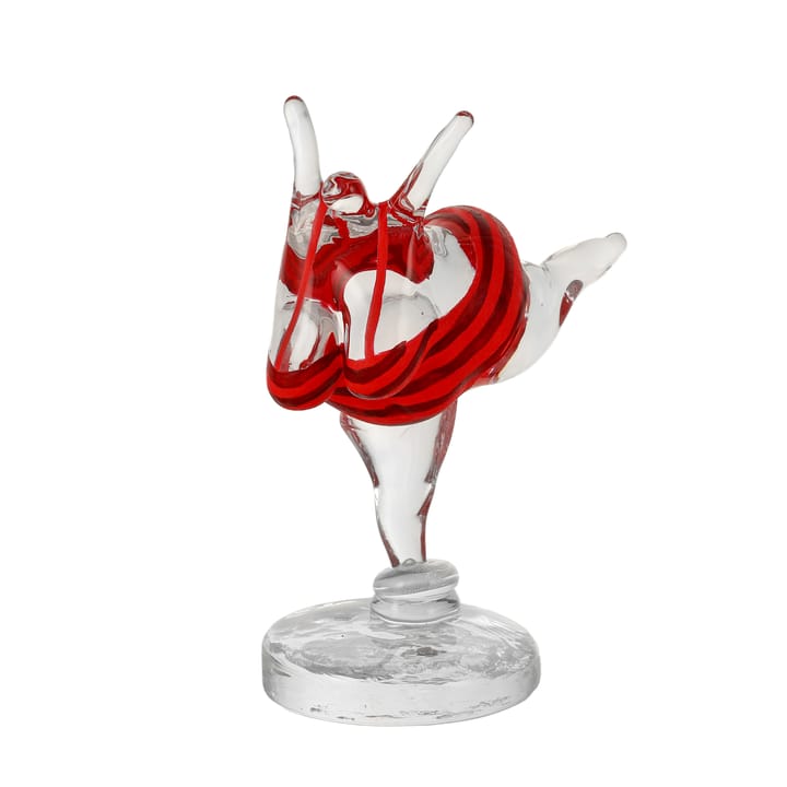 KE 'Badlycka' glass sculpture - 红色 - Kosta Boda