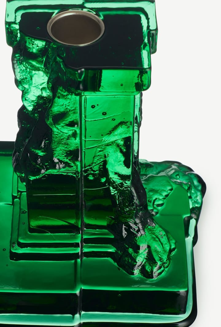 Rocky Baroque 烛台 150 mm - Emerald 绿色 - Kosta Boda