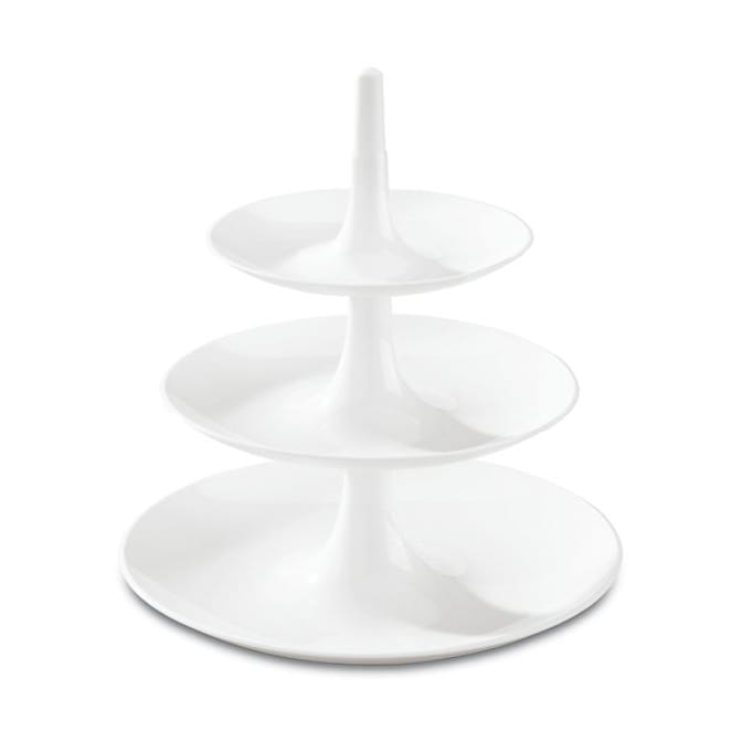 Babell cake stand L - Cotton white - Koziol