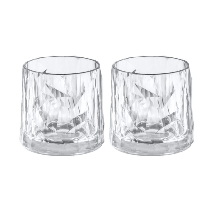 Club No. 2 tumbler 玻璃 plastic 25 cl 两件套装 - Crystal clear - Koziol