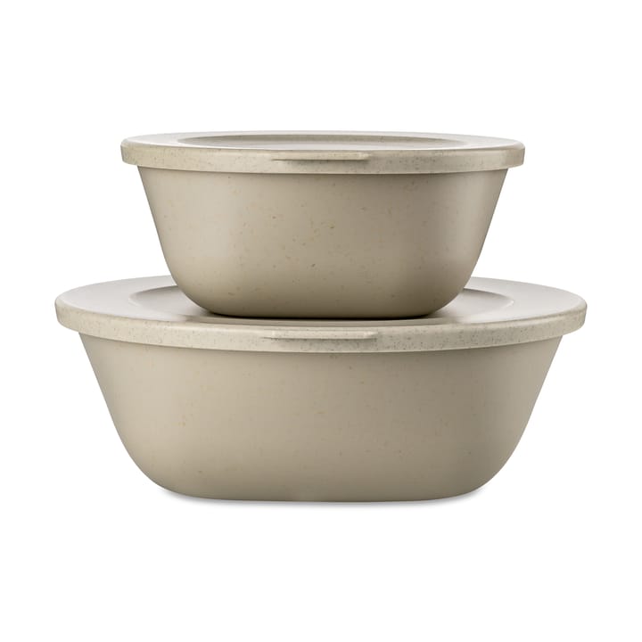 Connect Kopenhagen 碗 （含盖子） set of 2 - Natural desert sand - Koziol