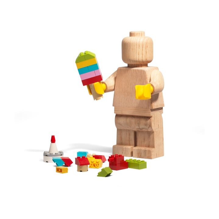 LEGO mini wooden figurine - Soaped oak - Lego