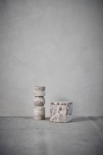 Ellia 储物箱 marble 12x12 cm - Linen - Lene Bjerre