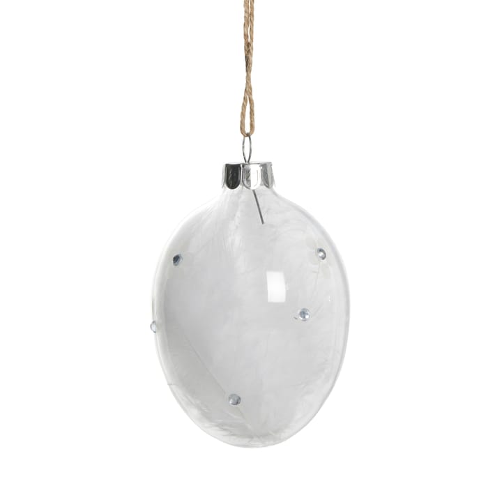 Estoe hanging 复活节装饰 8.8 cm - 透明-白色 - Lene Bjerre