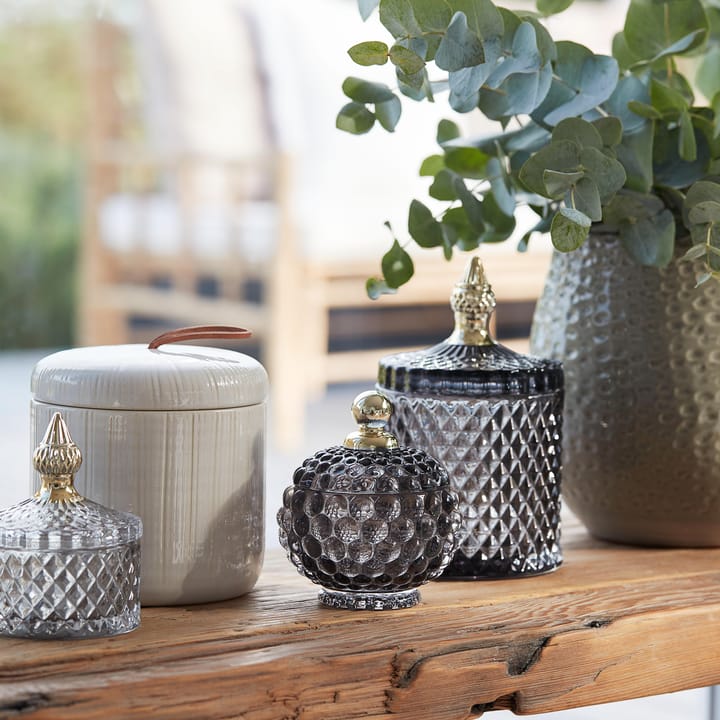 Miya storage jar with lid Ø10 cm - Dark 灰色 - Lene Bjerre