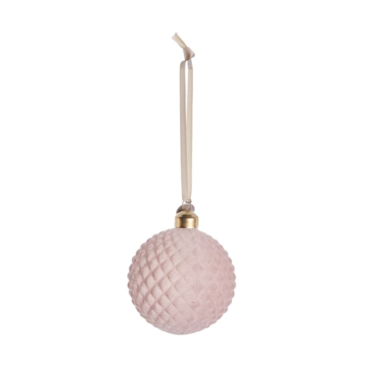 Velvitie bauble  Ø8 cm - 粉末，网 - Lene Bjerre