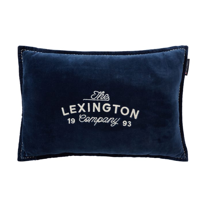 1993 Logo Organic Cotton Velvet 靠枕|靠垫 40x60 cm - Denim 蓝色 - Lexington