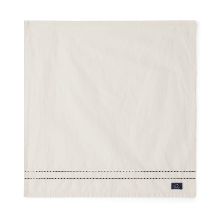 棉麻 餐巾布 双缝线 50x50 cm - 灰白色 - Lexington