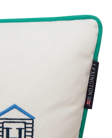 Beach Club 小 Embroidered 靠枕|靠垫 30x40 cm - Blue-white-green - Lexington