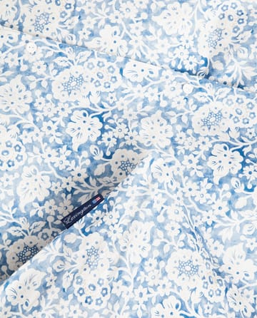 Blue Floral Printed Cotton Sateen 床上用品套装 - 50x60 cm, 220x220 cm - Lexington