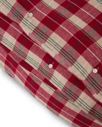 Checked cotton flannel 床上用品套装 - 红色-米色-绿色-白色 - Lexington