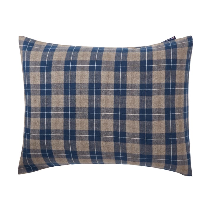 Checked Flannel 枕头套 50x60 cm, Denim 蓝色-米色 Lexington