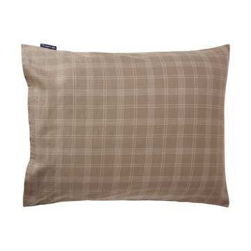 Checked Pinpoint Oxford 靠枕套 50x60 cm - 褐色 - Lexington