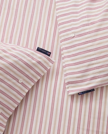 Dobby striped cotton poplin 床上用品套装 - 红色-米色-白色 - Lexington