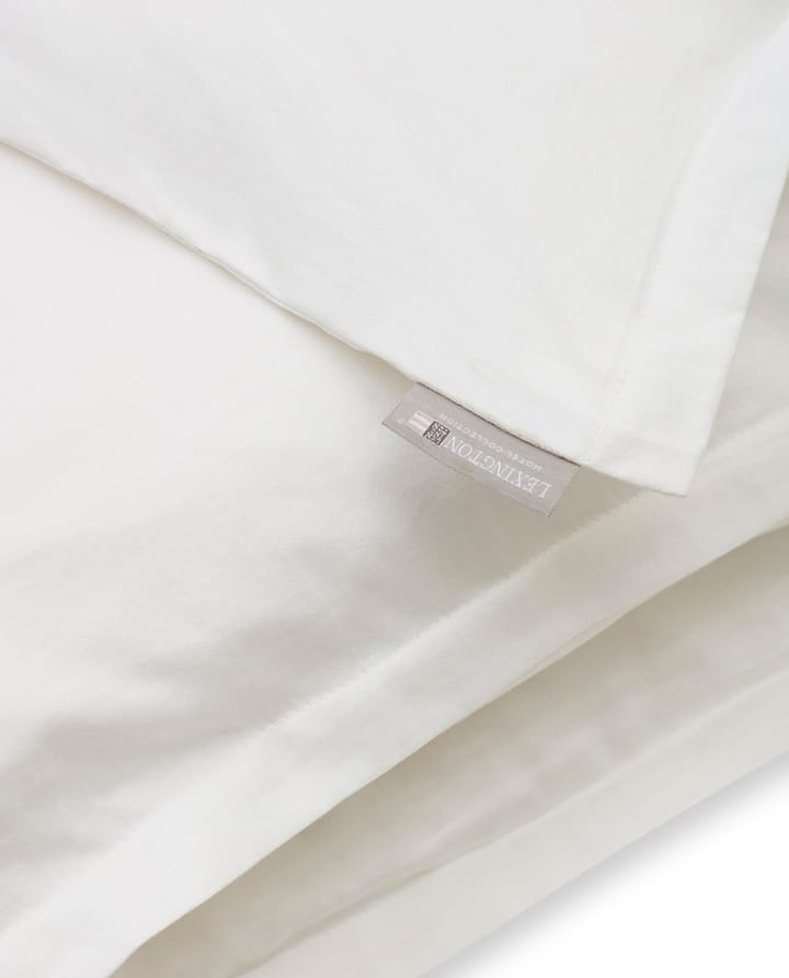 Hotel Mulberry Silk Sateen duvet cover 150x210 cm - 白色 - Lexington