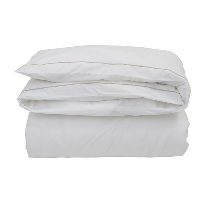 Hotel Percale duvet cover 150x210 cm - 白色-浅米色 - Lexington