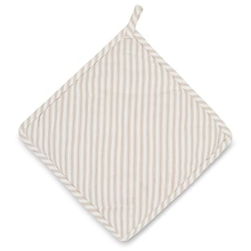 Icons Herringbone Striped pot holder - 米色-白色 - Lexington