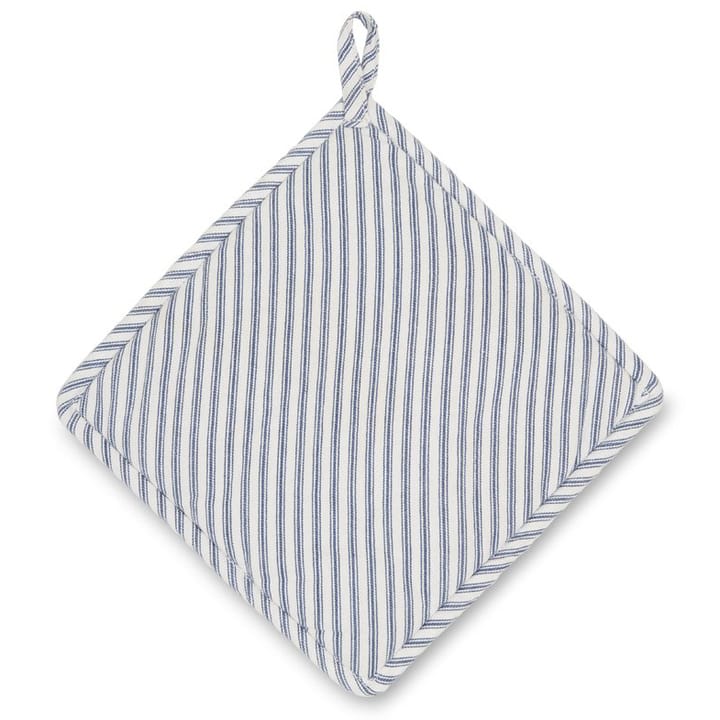 Icons Herringbone Striped pot holder - 蓝色-白色 - Lexington