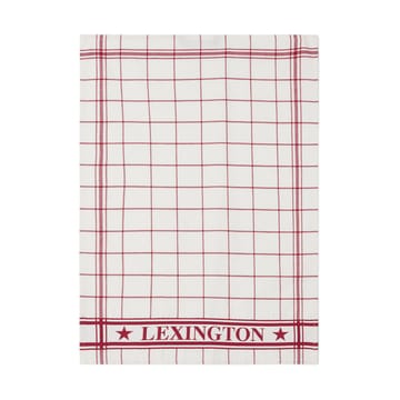 Lexington checked 厨房巾 50x70 cm - 白色-红色 - Lexington