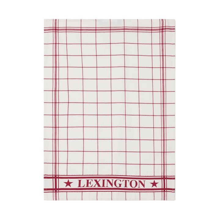 Lexington checked 厨房巾 50x70 cm, 白色-红色 Lexington