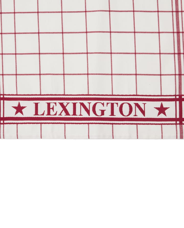 Lexington checked 厨房巾 50x70 cm, 白色-红色 Lexington