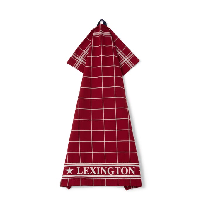 Lexington checked 厨房巾 50x70 cm - 红色-白色 - Lexington