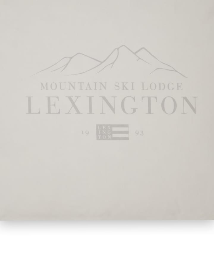 Lexington Printed Cotton Poplin 枕头套 50x60 cm - 白色-浅绿色 - Lexington