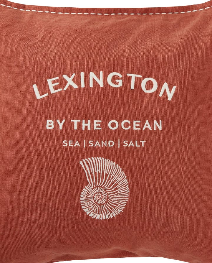 Logo Embroidered by the ocean 靠枕套 50x50 cm - Coconut - Lexington