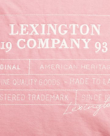 Logo Organic Cotton Canvas 靠枕套 50x50 cm - 粉色 - Lexington